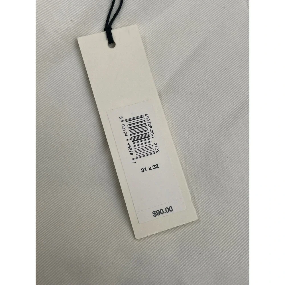 NEW Banana Republic Authentic Slim Chino Pants 31x32 Iced Vanilla White Stretch